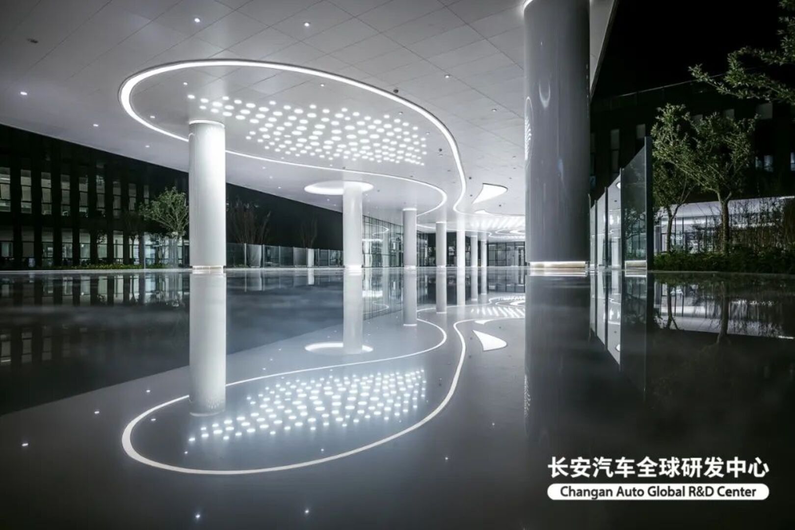 The exhibition hall